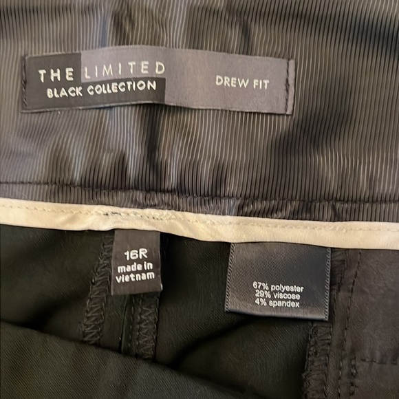 The Limited Drew Fit Black Collection Pants Size 16R  Boot cut Modern Fit - Picture 8 of 9